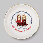 Custom Name Friendship Gifts for Best Friends - Personalized Jewelry Dish