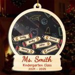 Custom Name Kindergarten Teacher Gifts - Personalized Shaker Ornament