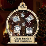 Custom Name Baby's First Christmas Gifts - Personalized Shaker Ornament