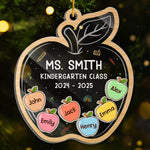 Custom Name Kindergarten Teacher Gifts - Personalized Shaker Ornament