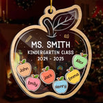 Custom Name Kindergarten Teacher Gifts - Personalized Shaker Ornament
