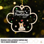 Custom Name Christmas Pet Family Gifts - Personalized Shaker Ornament