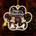 Custom Name Christmas Pet Family Gifts - Personalized Shaker Ornament