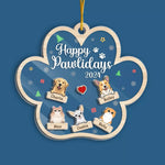Custom Name Christmas Pet Family Gifts - Personalized Shaker Ornament
