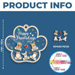 Custom Name Christmas Pet Family Gifts - Personalized Shaker Ornament