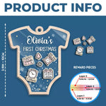 Custom Name Baby's First Christmas Gifts - Personalized Shaker Ornament
