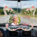 Custom Photo Memorial Butterfly Gifts - Personalized Car Ornament