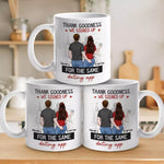 Custom Name Funny Dating App Couple Gifts - Personalized Mugs