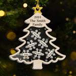 Custom Name Christmas Family Gifts - Personalized Shaker Ornament