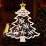Custom Name Christmas Family Gifts - Personalized Shaker Ornament