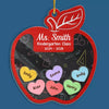 It Starts On The Inside - Teacher Personalized Custom 3 Layers Shaker Ornament - Christmas Gift For Teacher