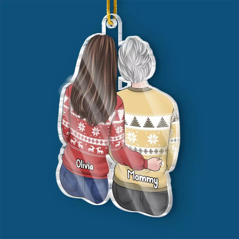 Custom Name Mother Daughter Christmas Gifts - Personalized Ornament