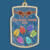 For It Is In Giving That We Receive - Family Personalized Custom 3 Layers Shaker Ornament - Christmas Gift For Family Members
