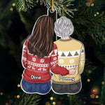 Custom Name Mother Daughter Christmas Gifts - Personalized Ornament