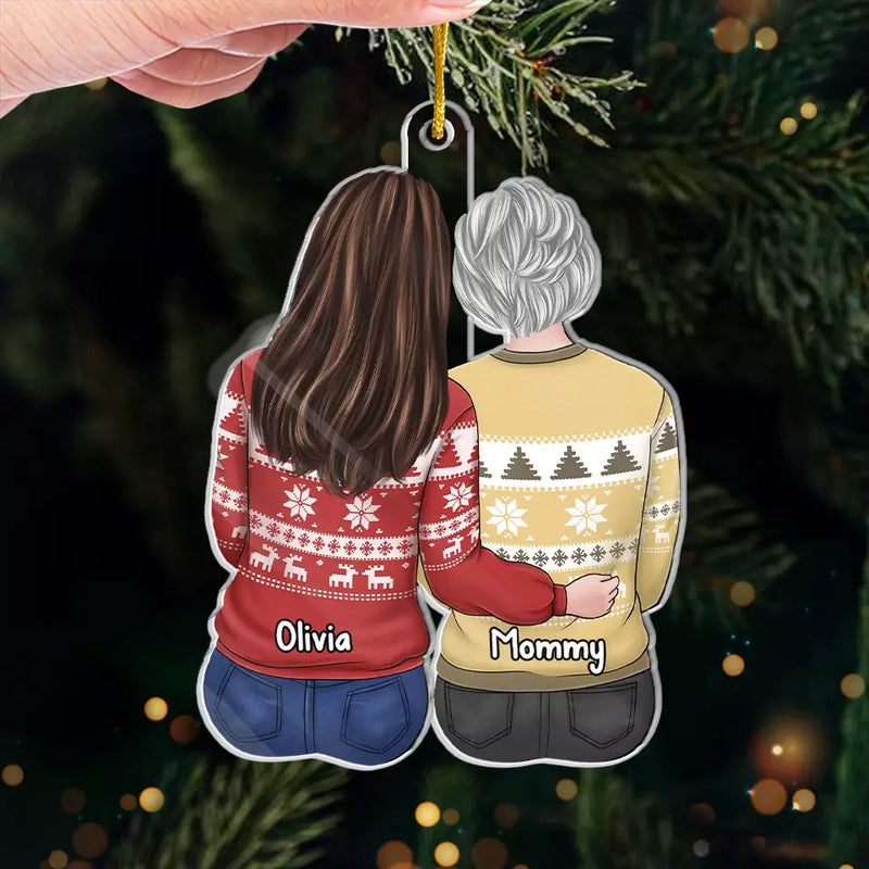 Custom Name Mother Daughter Christmas Gifts - Personalized Ornament