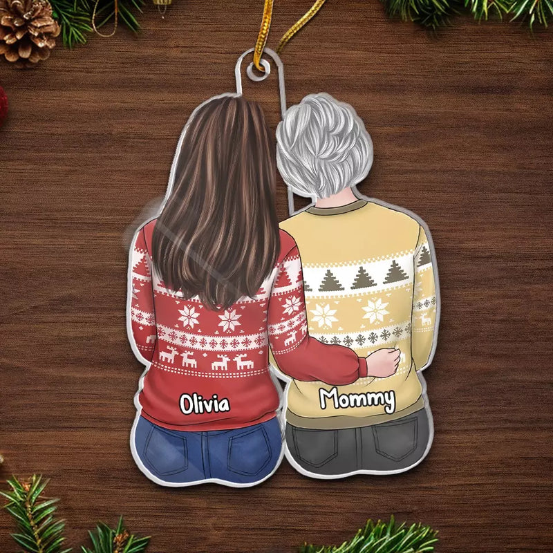 Custom Name Mother Daughter Christmas Gifts - Personalized Ornament