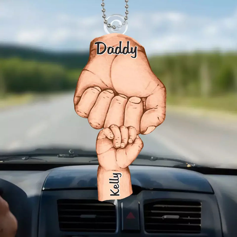 Custom Name Dad Gifts - Personalized Car Ornament