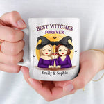 Custom Name Witch Besties Gifts for Women - Personalized Mugs