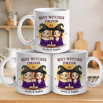 Custom Name Witch Besties Gifts for Women - Personalized Mugs