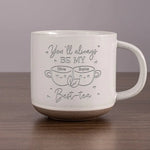 Custom Name Best Tea Gifts for Best Friends - Personalized Pottery Mug