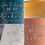 Custom Name Best Tea Gifts for Best Friends - Personalized Pottery Mug