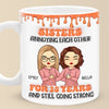 A Sibling Is Both Your Mirror And Your Opposite - Family Personalized Custom 3D Inflated Effect Printed Mug - Gift For Siblings, Brothers, Sisters