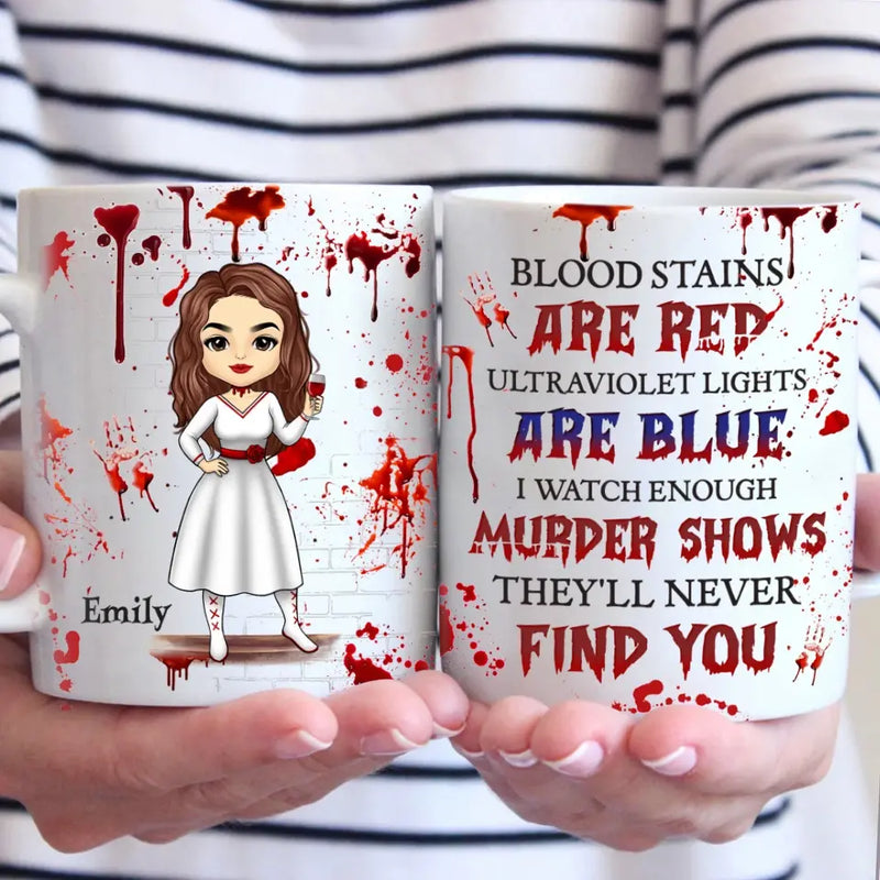 Custom Name Funny Murder Show Gifts for Women - Personalized Mugs