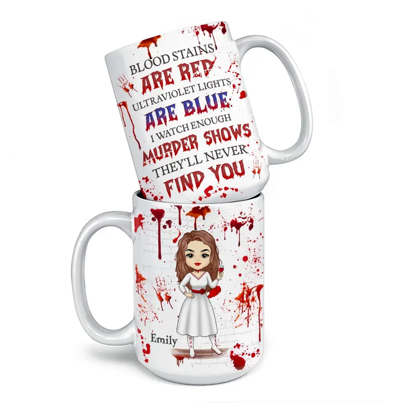 Custom Name Funny Murder Show Gifts for Women - Personalized Mugs