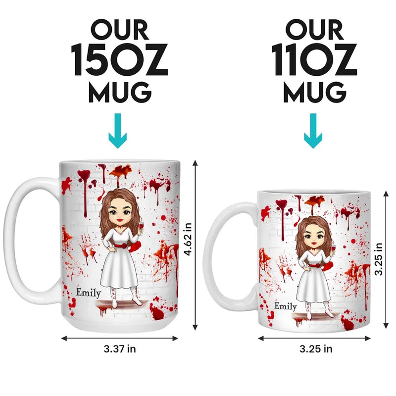 Custom Name Funny Murder Show Gifts for Women - Personalized Mugs