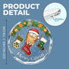 All I Want For Christmas Is Meow - Cat Personalized Custom Circle Glass Ornament - Christmas Gift For Pet Owners, Pet Lovers