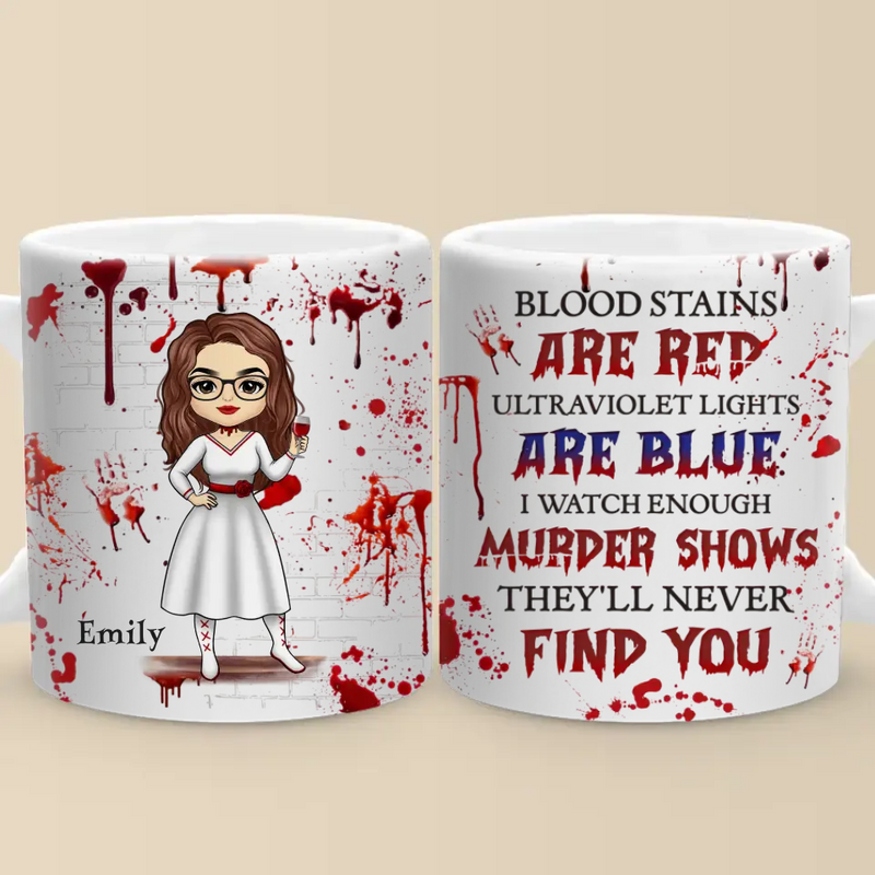 Custom Name Funny Murder Show Gifts for Women - Personalized Mugs