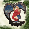 Kiss Me As If It Were The Last Time - Couple Personalized Custom Ornament - Wood Custom Shaped - Christmas Gift For Husband Wife, Anniversary
