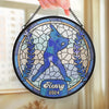 Legends Are Written On The Field Of Play - Personalized Custom Stained Glass Window Hanging Suncatcher - Gift For Sport Lovers, Sport Players