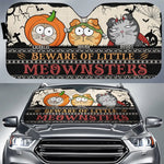 Custom Name Halloween Cat Gifts for Cat Lovers - Personalized Auto Sunshade
