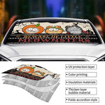 Custom Name Halloween Cat Gifts for Cat Lovers - Personalized Auto Sunshade