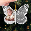 Custom Photo We're Always With You - Memorial Personalized Custom Ornament - Metal Custom Shaped - Sympathy Gift, Christmas Gift For Family Members