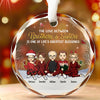 The Greatest Gift Our Parents Gave Us Was Each Other - Family Personalized Custom Circle Glass Ornament - Christmas Gift For Family Members