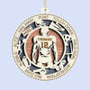 Chasing Dreams And Breaking Records - Personalized Custom Leather Ornament - Christmas Gift For Sport Lovers, Sport Players
