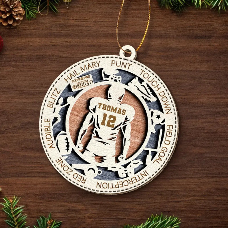 Chasing Dreams And Breaking Records - Personalized Custom Leather Ornament - Christmas Gift For Sport Lovers, Sport Players