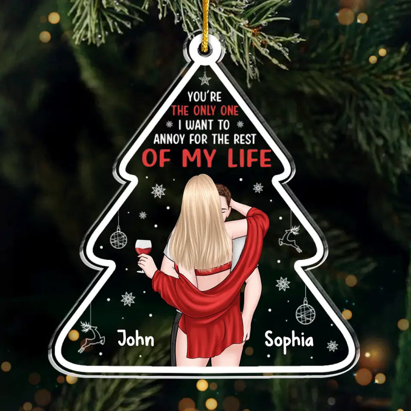 Congrats On Being My Husband - Couple Personalized Custom Ornament - Acrylic Custom Shaped - Christmas Gift For Husband Wife, Anniversary