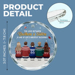 Custom Name Christmas Brothers and Sisters Gifts - Personalized Glass Ornament
