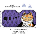 Custom Name Funny Cat Gifts for Cat Lovers - Personalized Auto Sunshade