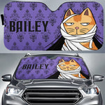 Custom Name Funny Cat Gifts for Cat Lovers - Personalized Auto Sunshade