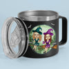 We Are Classy Witches - Bestie Personalized Custom 14oz Stainless Steel Tumbler With Handle - Halloween Gift For Best Friends, BFF, Sisters