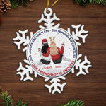 Custom Name Christmas Friendship Gifts for Best Friends - Personalized Metal Ornament