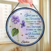 Besties In Full Bloom - Bestie Personalized Custom Stained Glass Window Hanging Suncatcher - Gift For Best Friends, BFF, Sisters