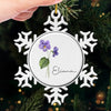 Blooming With My Bestie - Bestie Personalized Custom Ornament - Metal Custom Shaped - Christmas Gift For Best Friends, BFF, Sisters