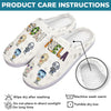 Spooky Abuela - Family Personalized Custom Fluffy Slippers - Halloween Gift For Mom, Grandma