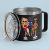 True Friendship Is A Rare Gem - Bestie Personalized Custom 14oz Stainless Steel Tumbler With Handle - Gift For Best Friends, BFF, Sisters