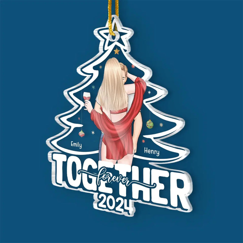 You Light Up My Life Like A Christmas Tree - Couple Personalized Custom Ornament - Acrylic Custom Shaped - Christmas Gift For Husband Wife, Anniversary